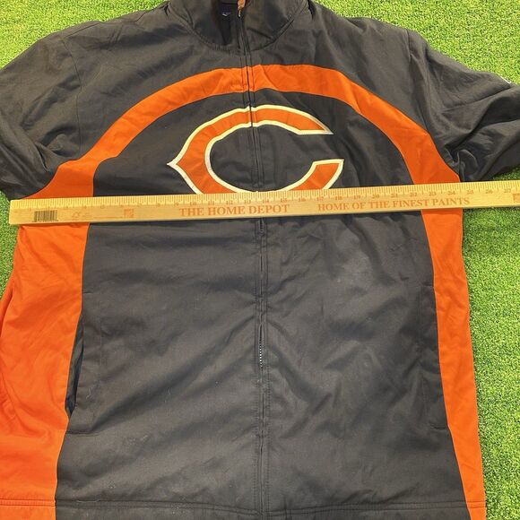 Chicago Bears Reebok Men’s NFL Large Full Zip Up Jacket/Coat Football - Picture 4 of 13
